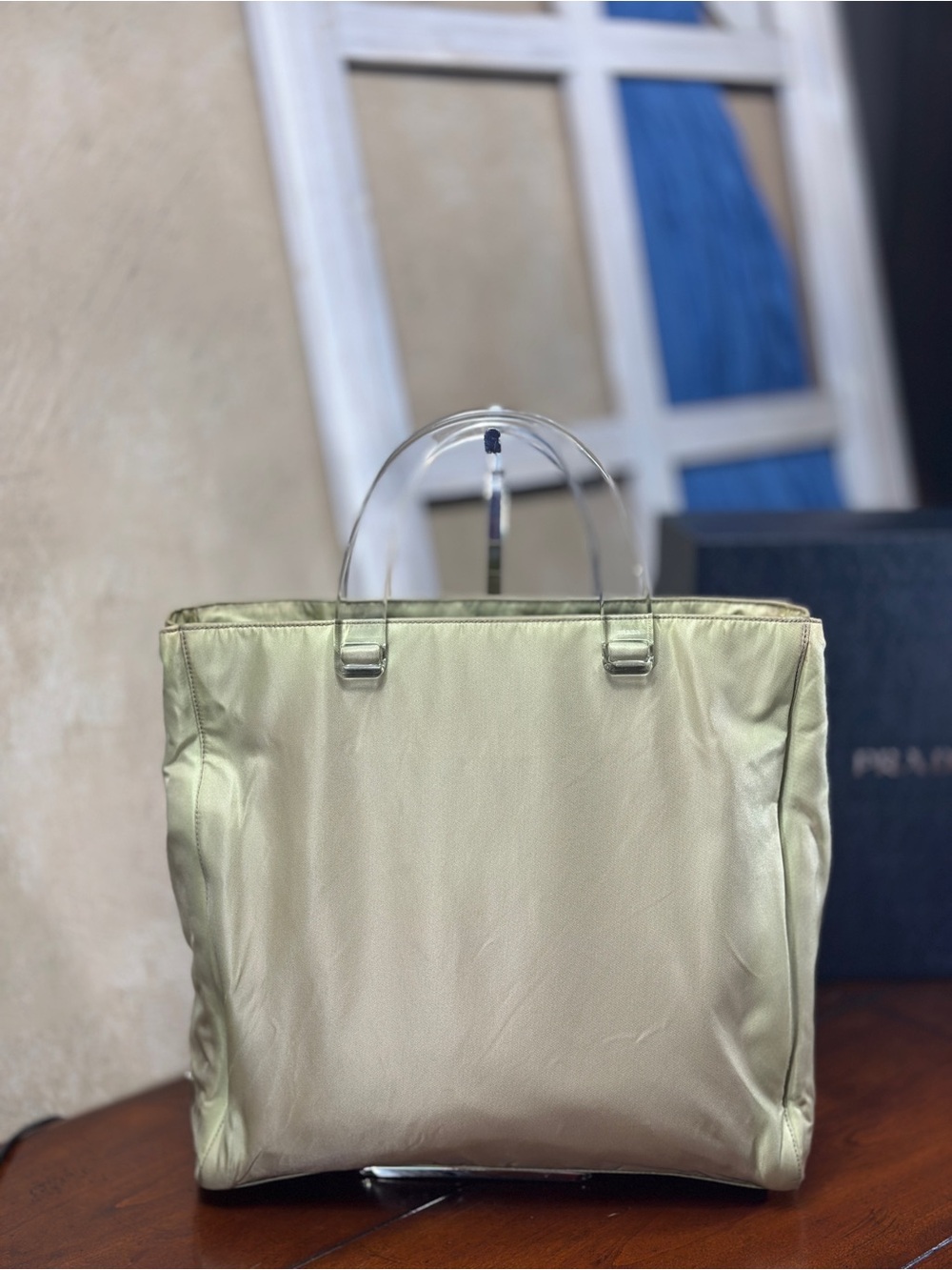 AUTHENTIC Prada bag. Light green.
